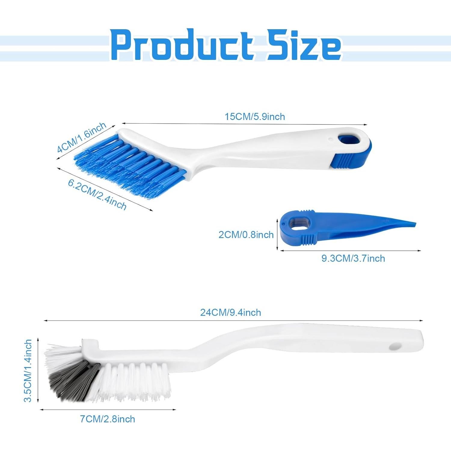 Juego de 4 Cepillos de Limpieza Multifuncionales SENEMO