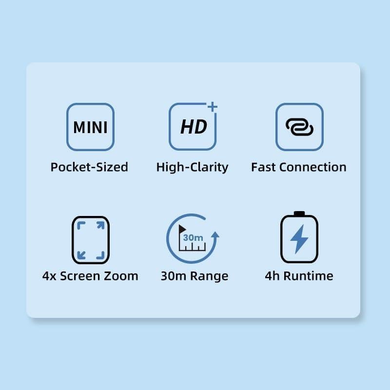 Monitor Selfie Inalámbrico Shimbol CP5 Mini 2 - Pantalla HD 2.4"