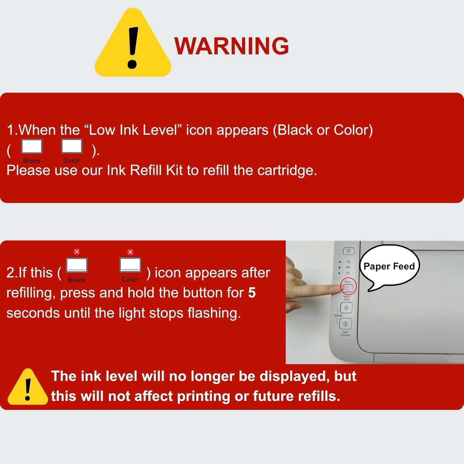 Kit de Recarga de Tinta 243XL 244XL VLOVEINK 9 Paquetes