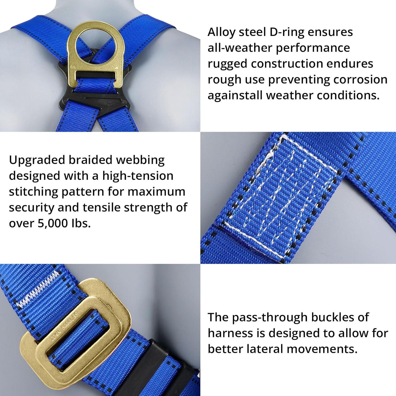 Arnés de Seguridad TRSMIMA Kit Completo para Construcción