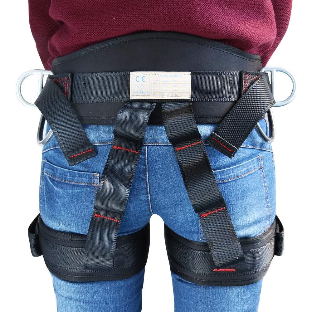 Arnés de Escalada X XBEN, Medio Cuerpo Ajustable Rojo