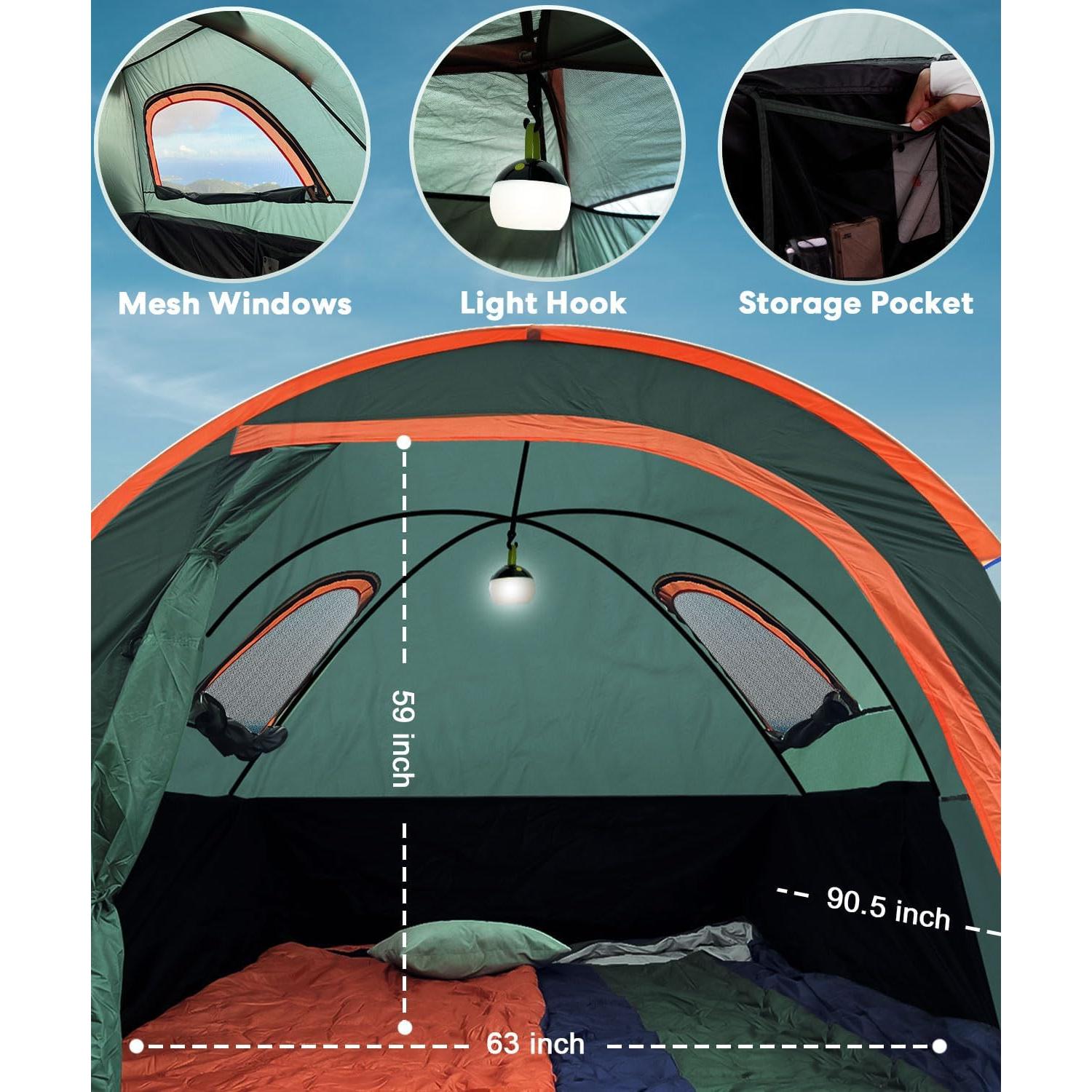 Tienda de Cama LIBERRWAY para Camiones Pickup 5.5-6ft Verde