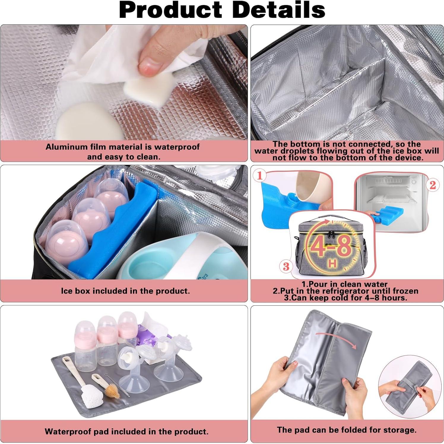 Bolsa para Extractor de Leche Timoxi con Paquete de Hielo