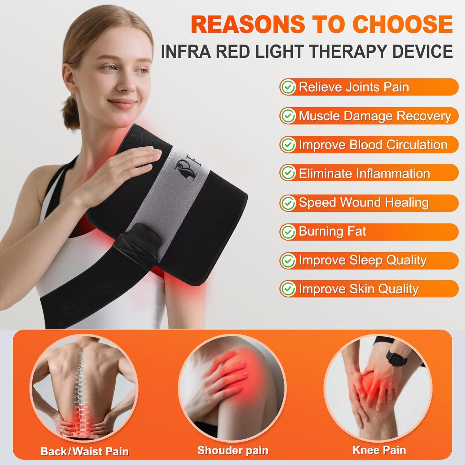 Almohadilla de Terapia de Luz Roja 61x30cm Pedete con Control Remoto