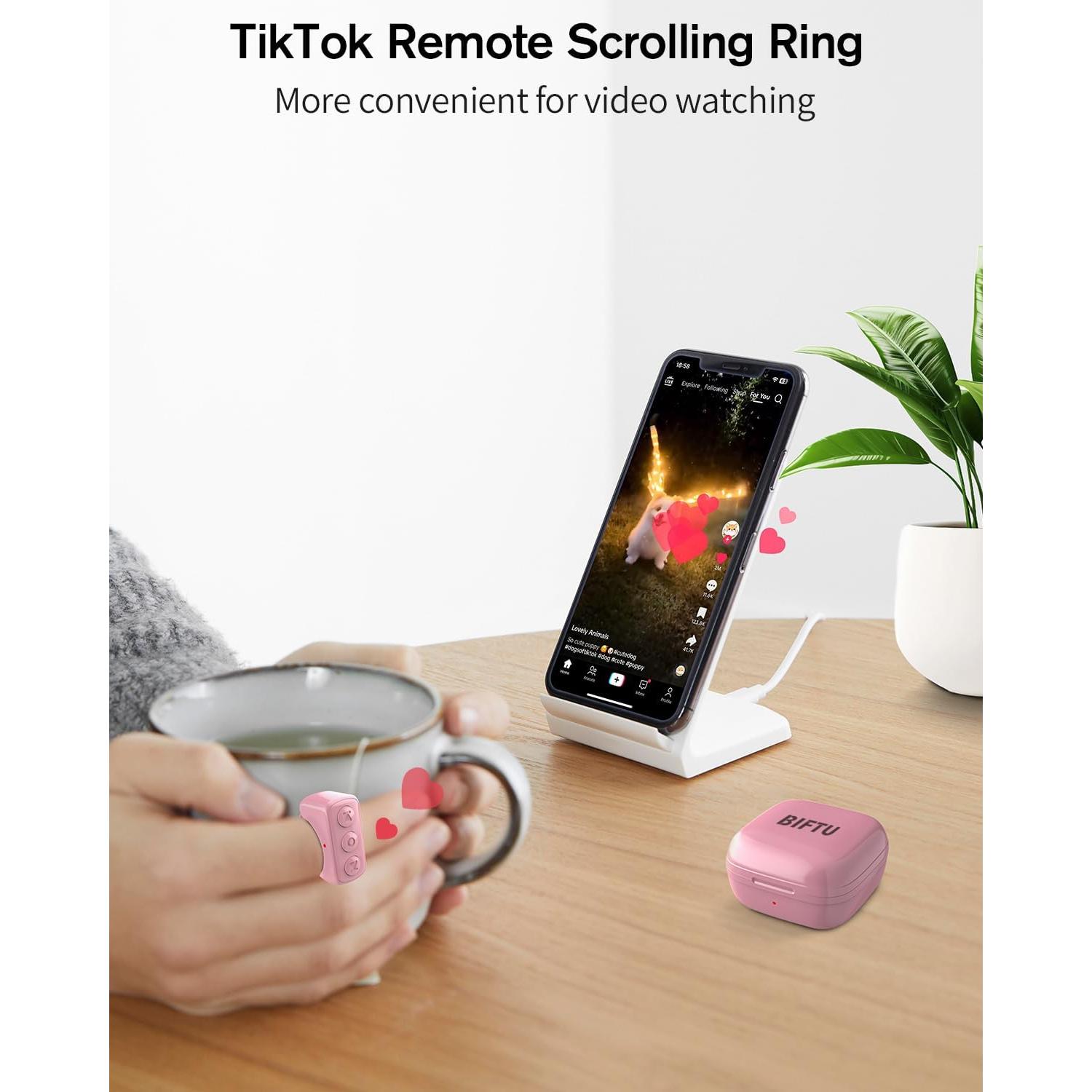Anillo de Desplazamiento Remoto BIFTU D01 Pro Rosa
