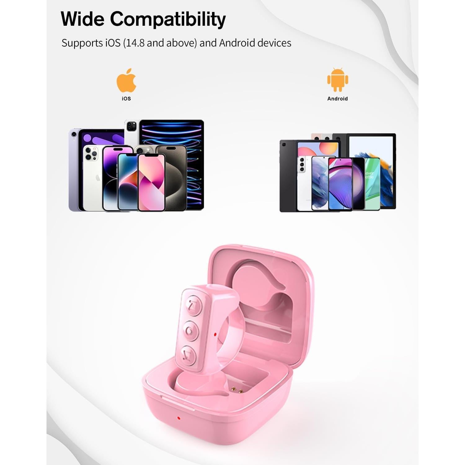 Anillo de Desplazamiento Remoto BIFTU D01 Pro Rosa