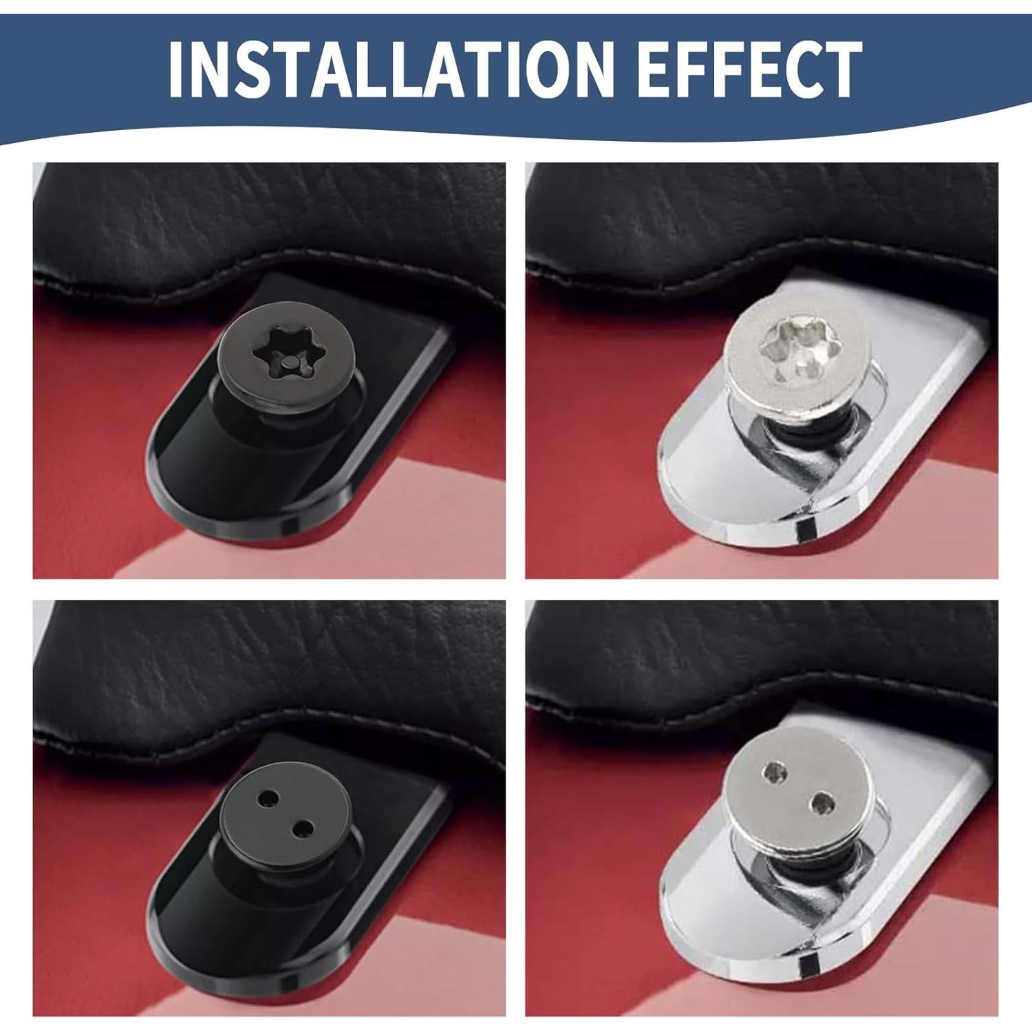 Tornillo Antirrobo 1/4"-20 Jiataban para Asiento Moto Negro