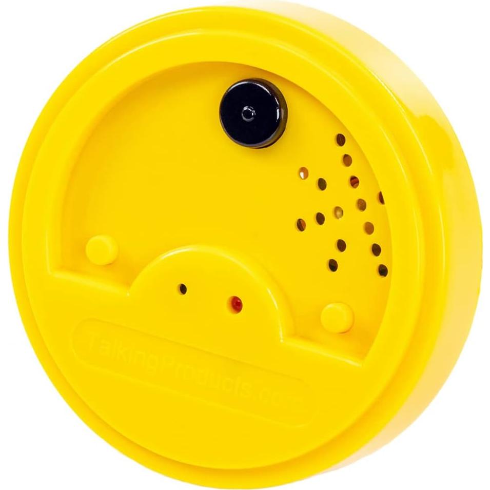 Latas de Sonido Grabables Productos que Hablan, Paquete de 3, Amarillo, 20 Segundos