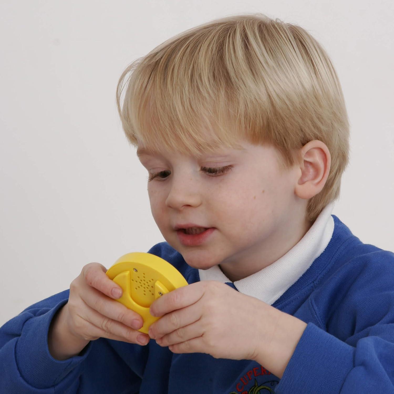 Latas de Sonido Grabables Productos que Hablan, Paquete de 3, Amarillo, 20 Segundos