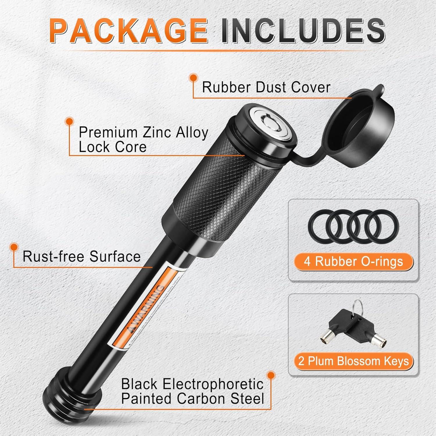 Cerradura de Enganche JUSTTOP 5/8" Diámetro para Remolque