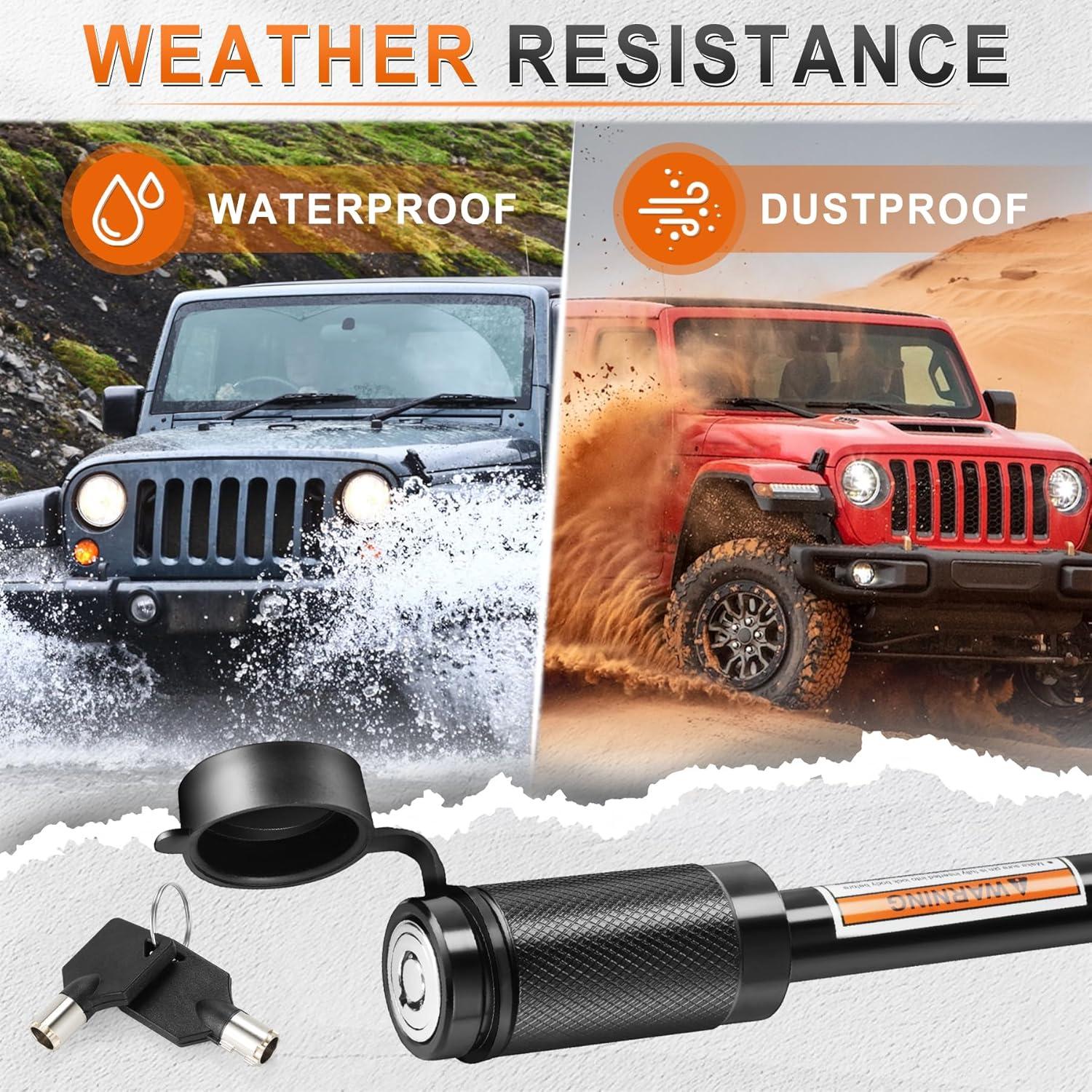 Cerradura de Enganche JUSTTOP 5/8" Diámetro para Remolque