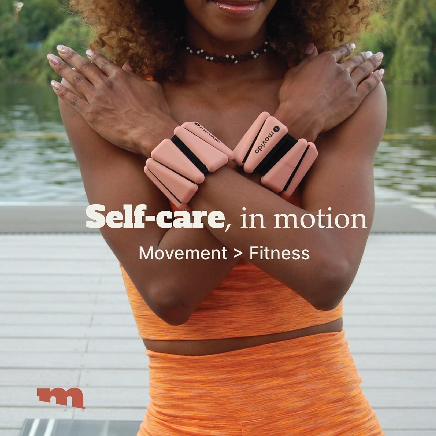 Pesas de Muñeca y Tobillo Movido 0.45 kg Ajustables Rosa