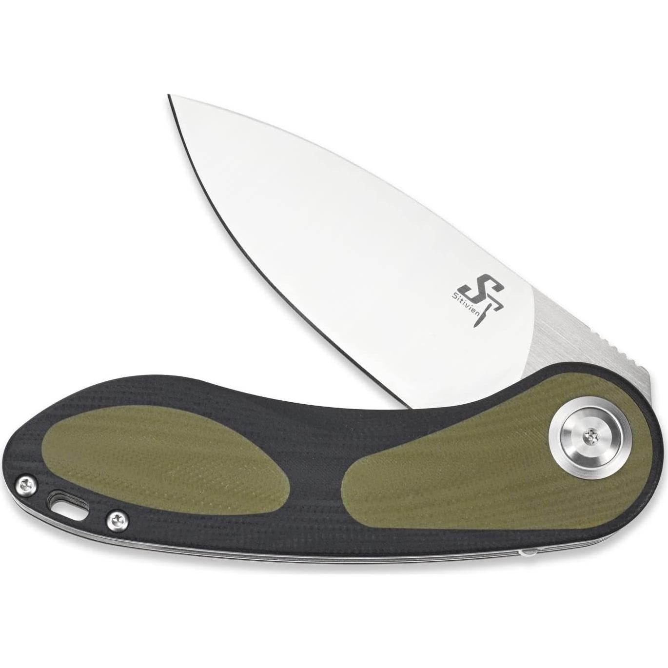 Cuchillo Plegable Sitivien ST139 Acero Sandvik 14C28N 19cm