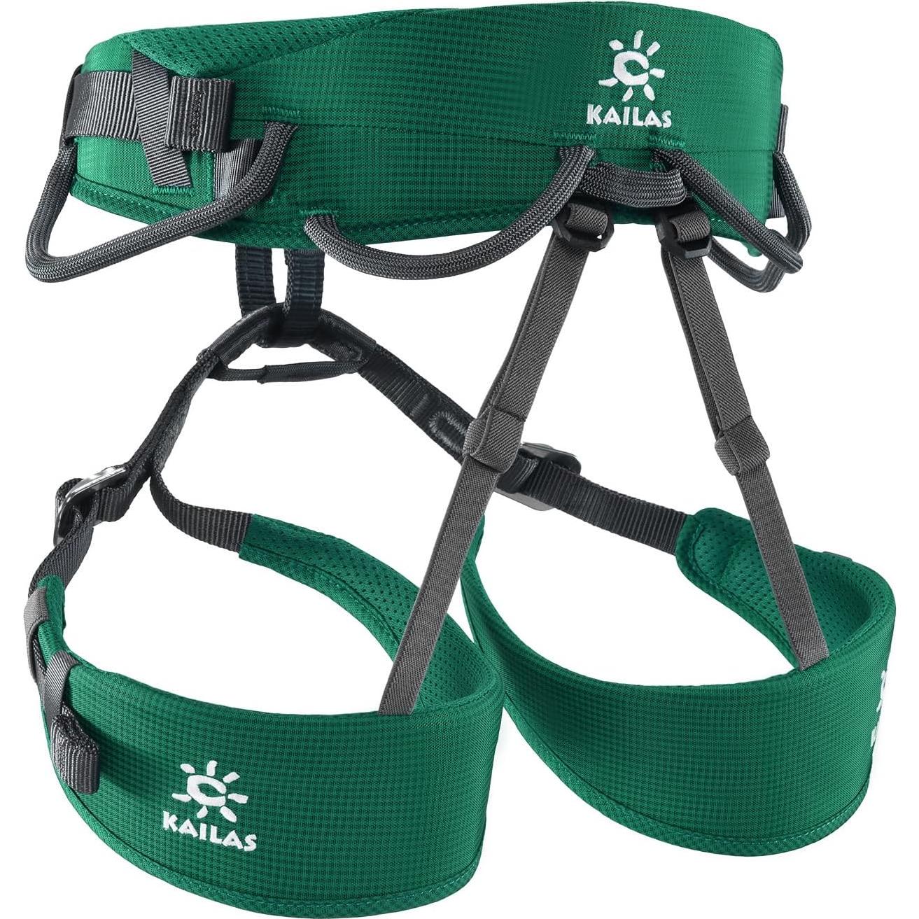 Arnés de Escalada KAILAS B4 Ajustable Verde para Rescate