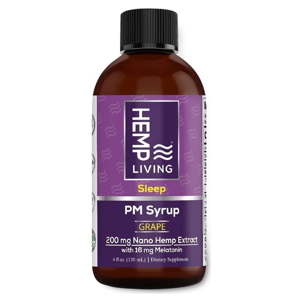 Jarabe para Dormir Hemp Living 200 MG Melatonina Sabor Uva