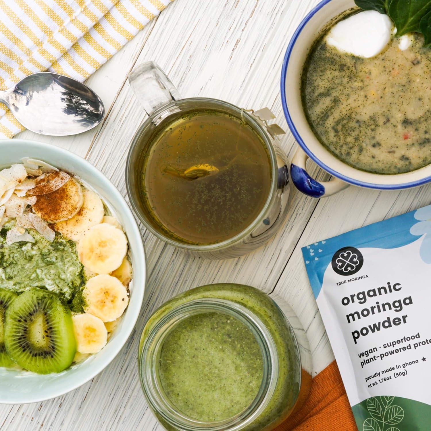 Polvo de Moringa Orgánico True Moringa 50g - Certificado USDA