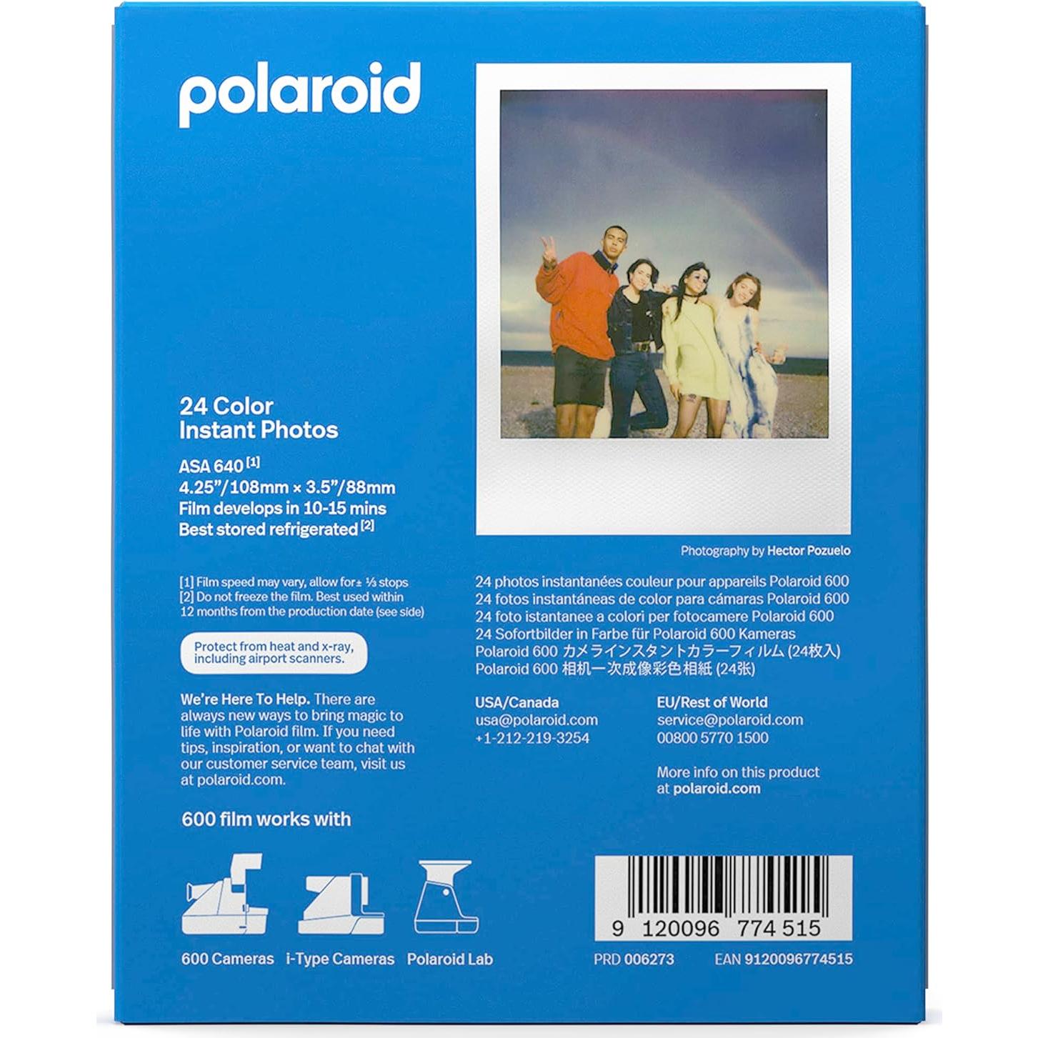 Paquete Triple de Película Polaroid Color 600 - 24 Fotos