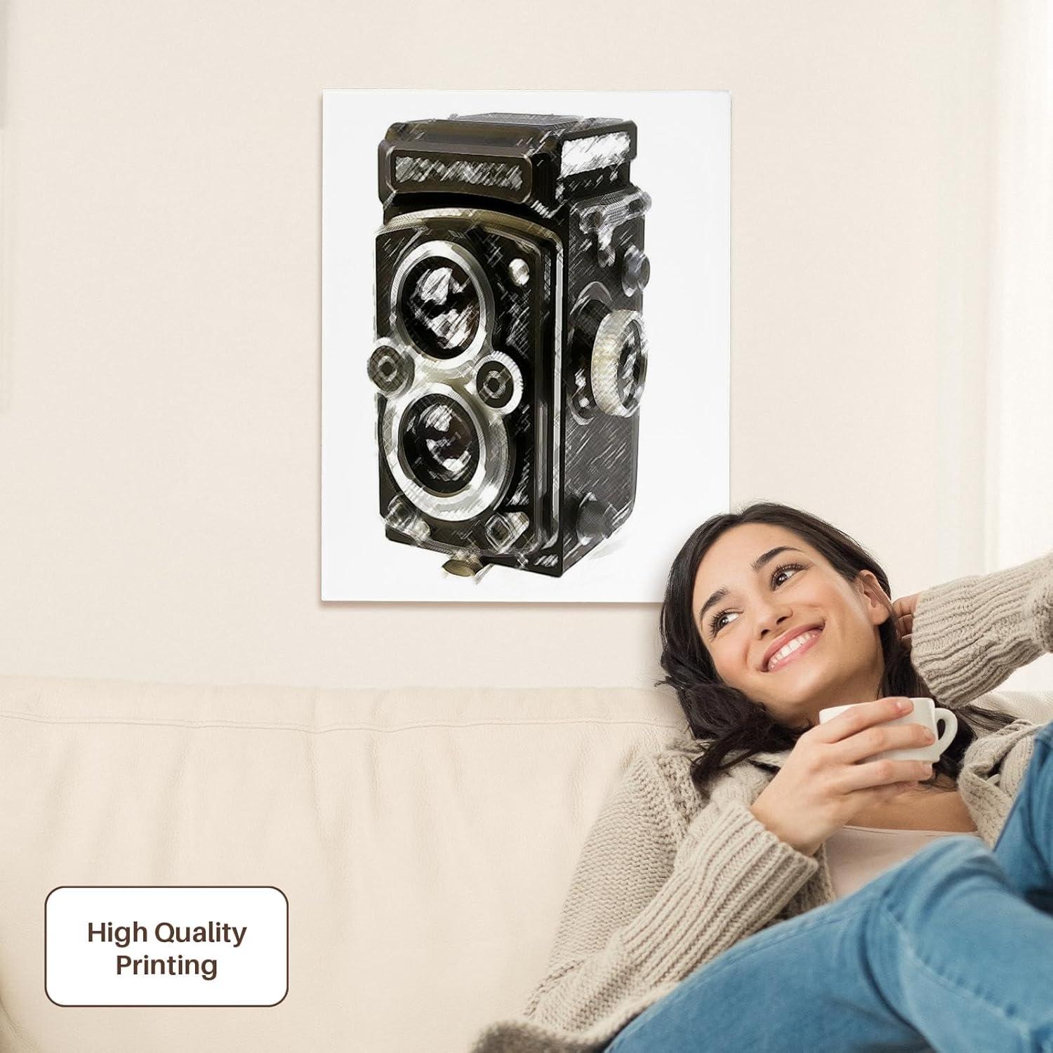 Envoltura de Lienzo 3dRose Cámara Vintage 40.64x50.8 cm