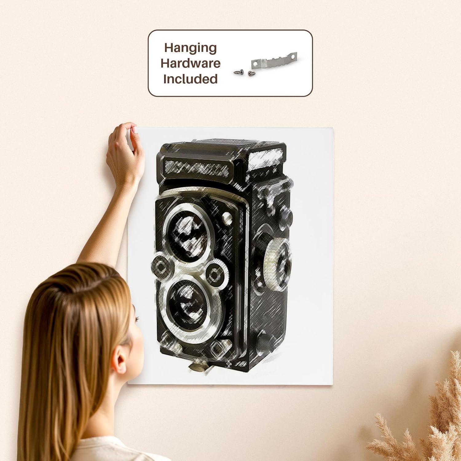 Envoltura de Lienzo 3dRose Cámara Vintage 40.64x50.8 cm