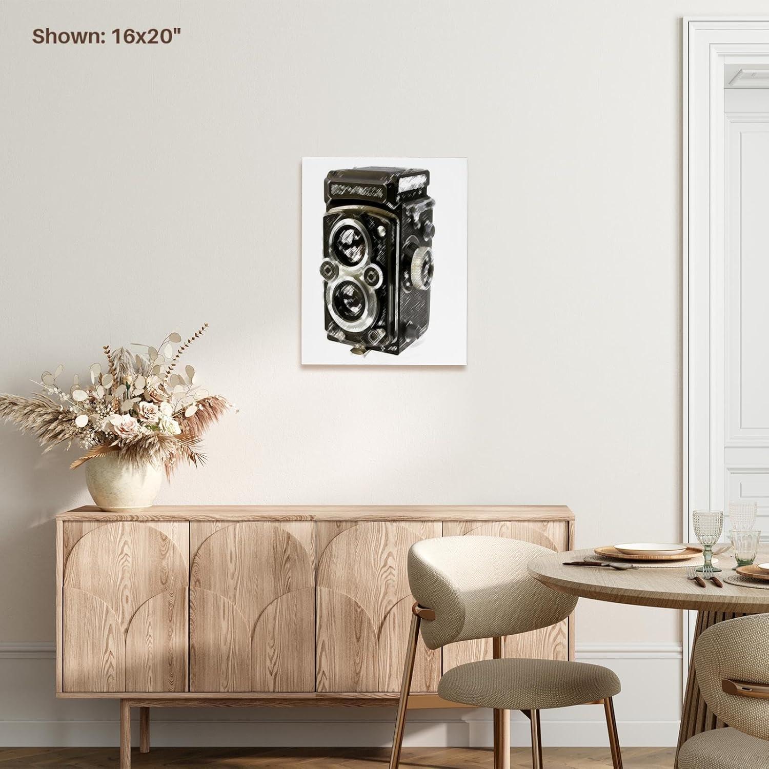 Envoltura de Lienzo 3dRose Cámara Vintage 40.64x50.8 cm