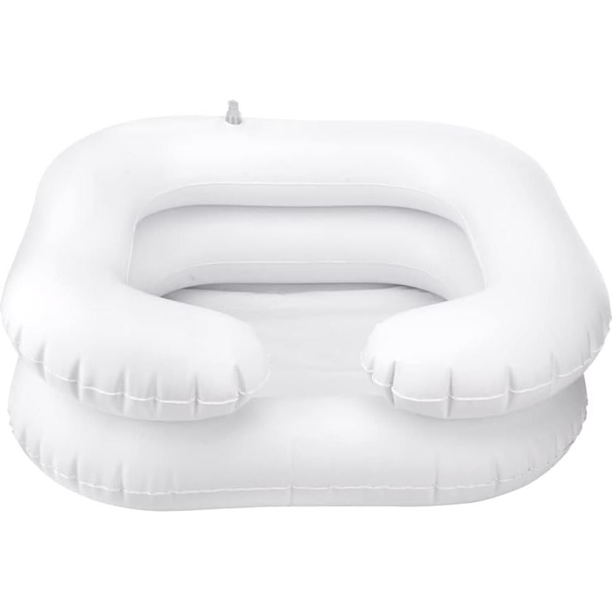Cuenca Inflable para Lavado de Cabello Faddare - Blanco 60x55cm