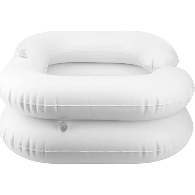 Cuenca Inflable para Lavado de Cabello Faddare - Blanco 60x55cm