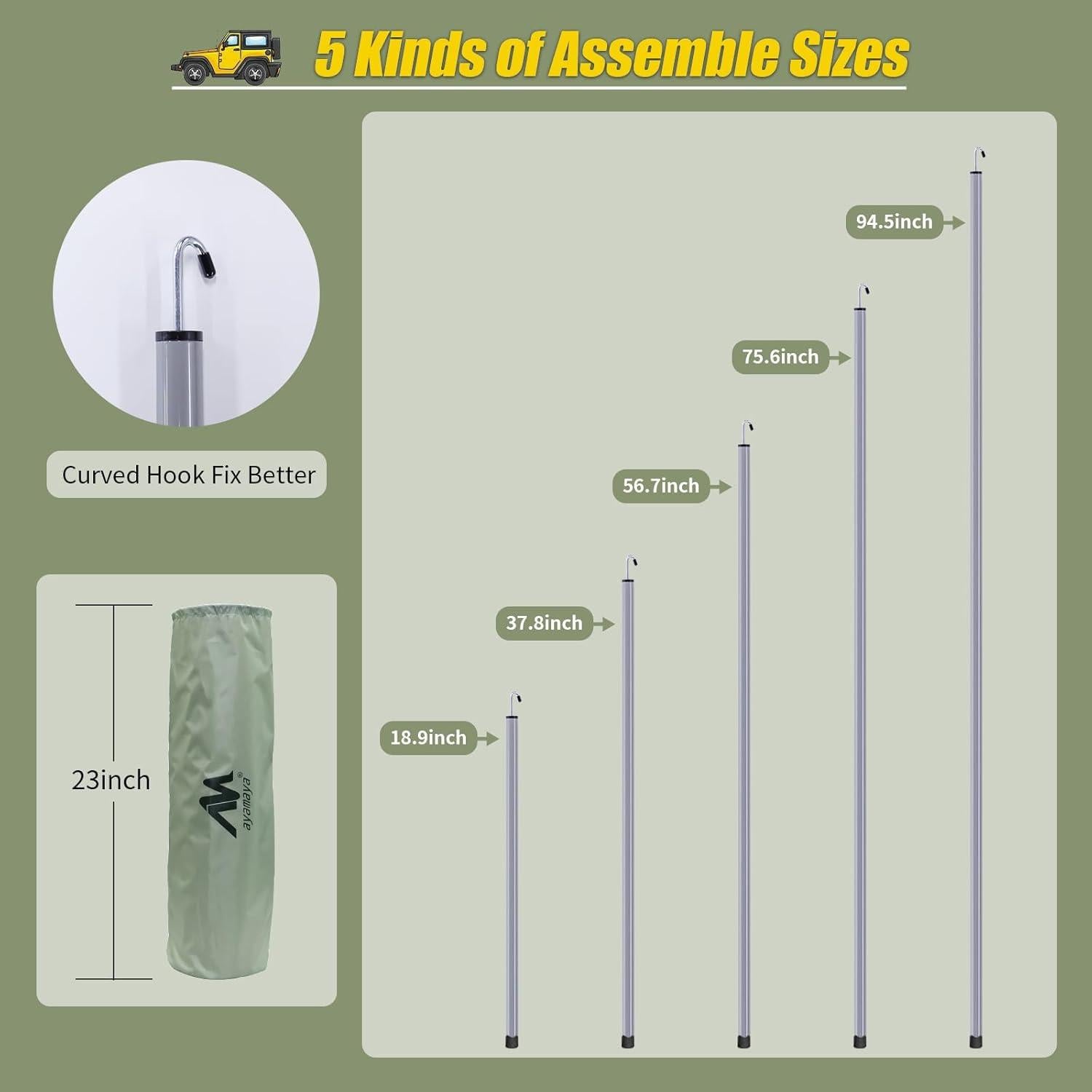 Toldo AYAMAYA para Automóviles 4,27 x 4,88 m Impermeable