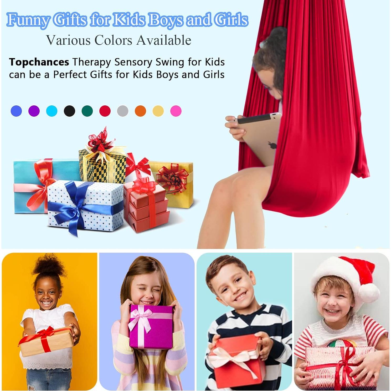 Columpio de Terapia Sensorial ET-01 Rojo para Niños