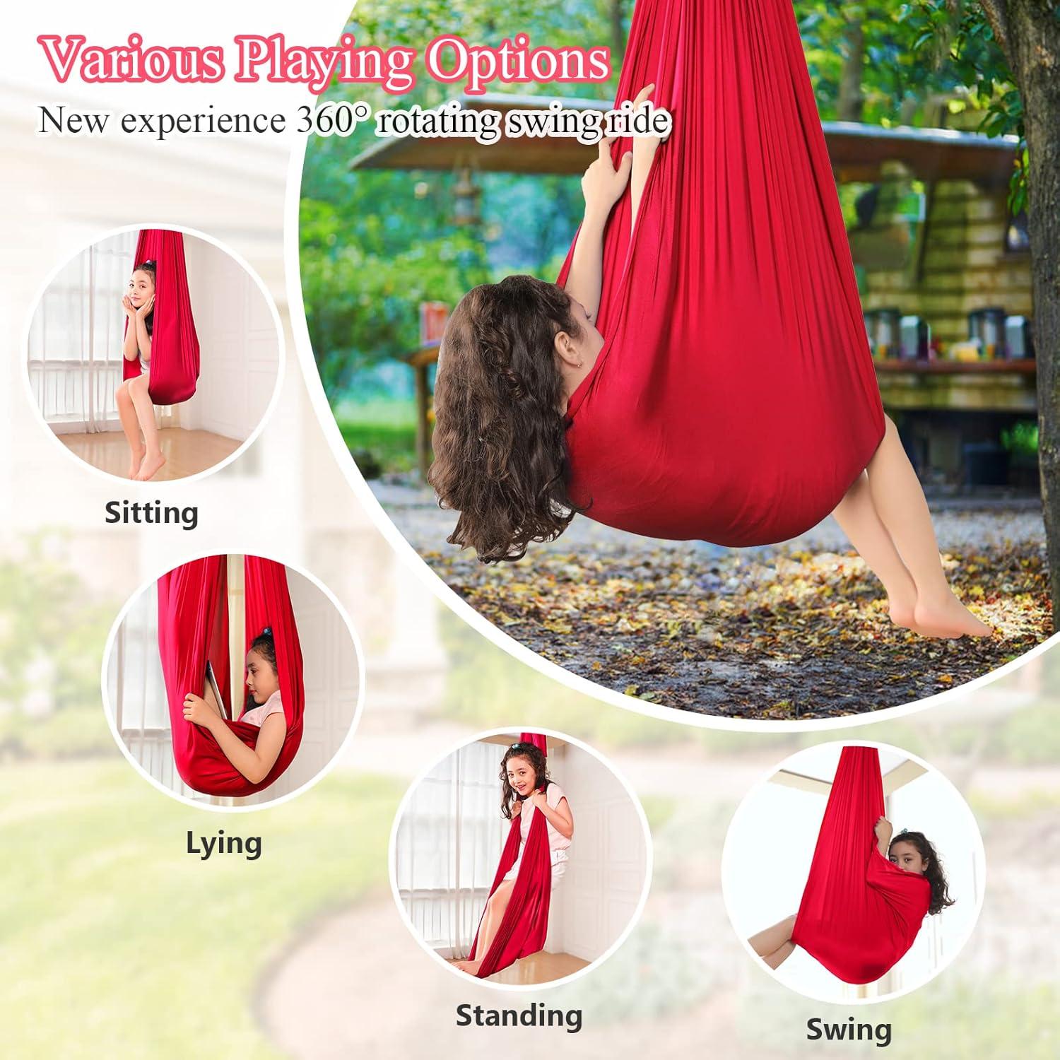 Columpio de Terapia Sensorial ET-01 Rojo para Niños