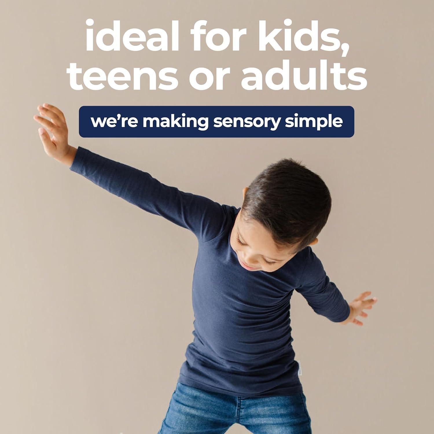 Camiseta de Compresión Sensible para Niños - Azul Marino