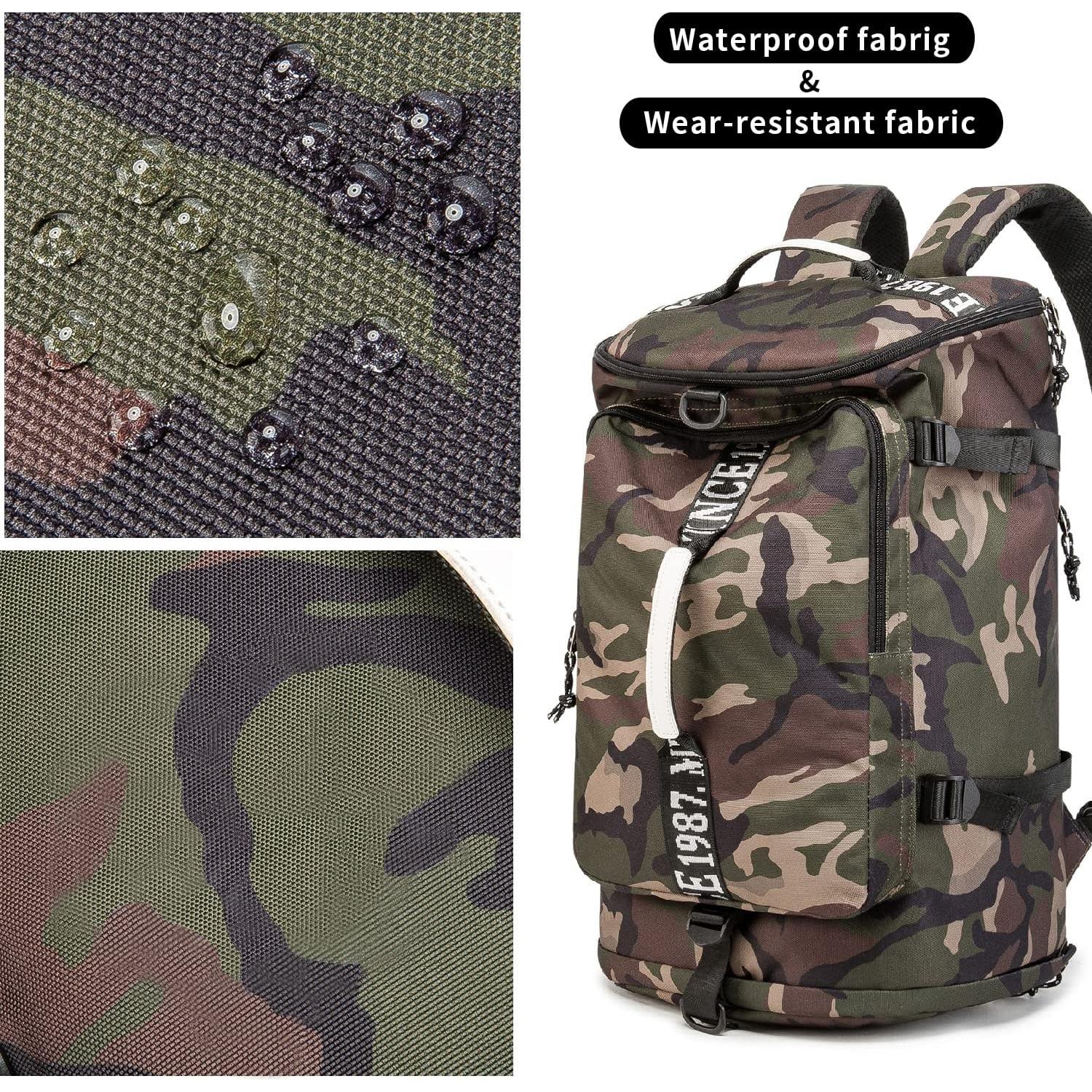 Mochila Impermeable Multifuncional 36L Camuflaje