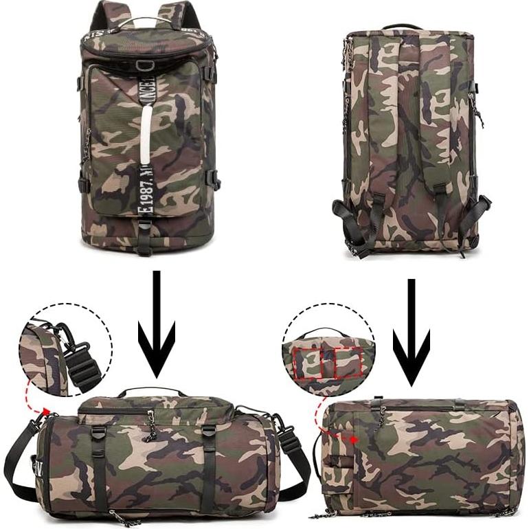Mochila Impermeable Multifuncional 36L Camuflaje