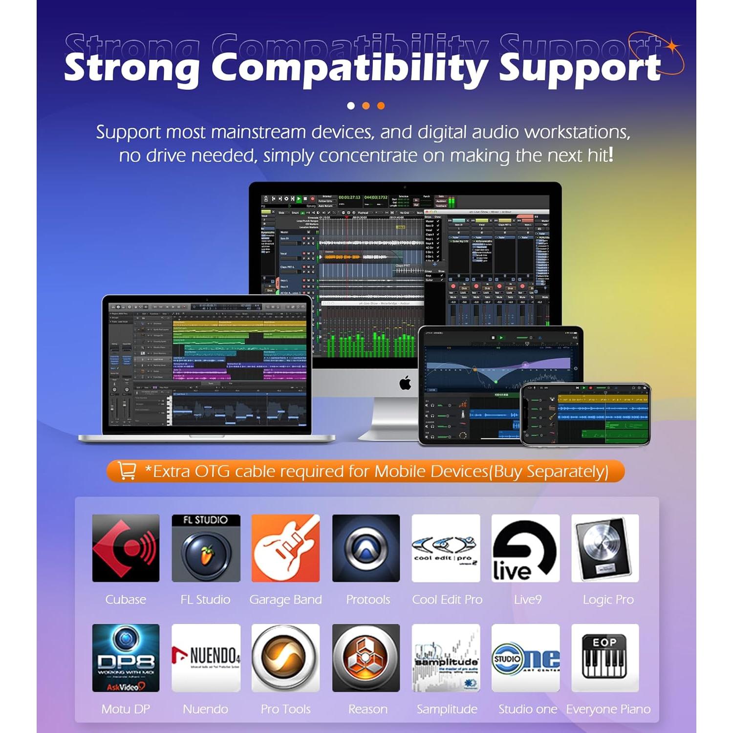 Controlador MIDI Synido TempoPAD 16 Pads Retroiluminados