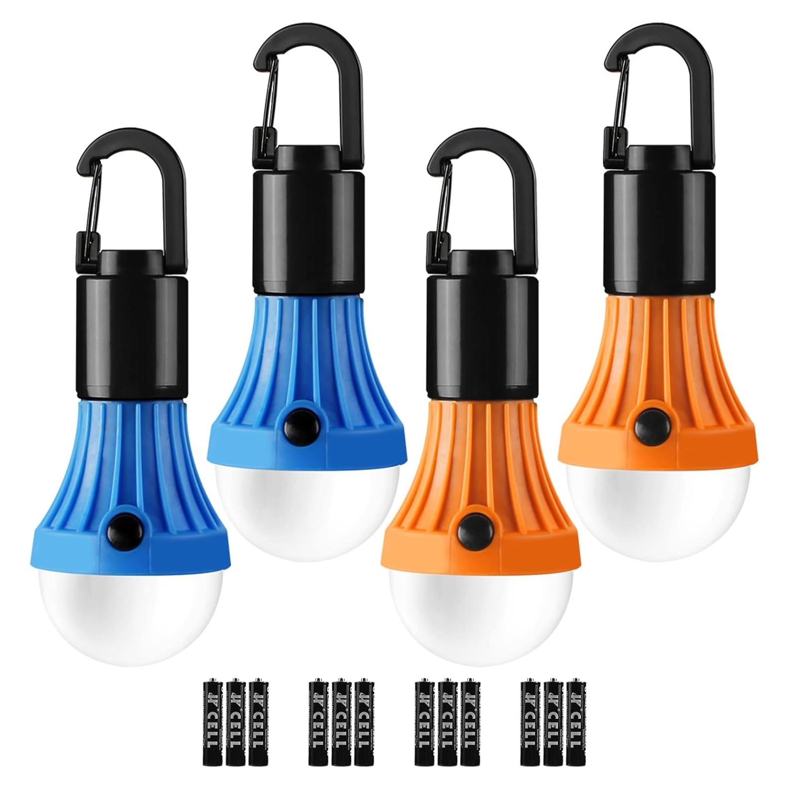 Linterna LED Lepro para Camping, 3 Modos, 4 Paquetes