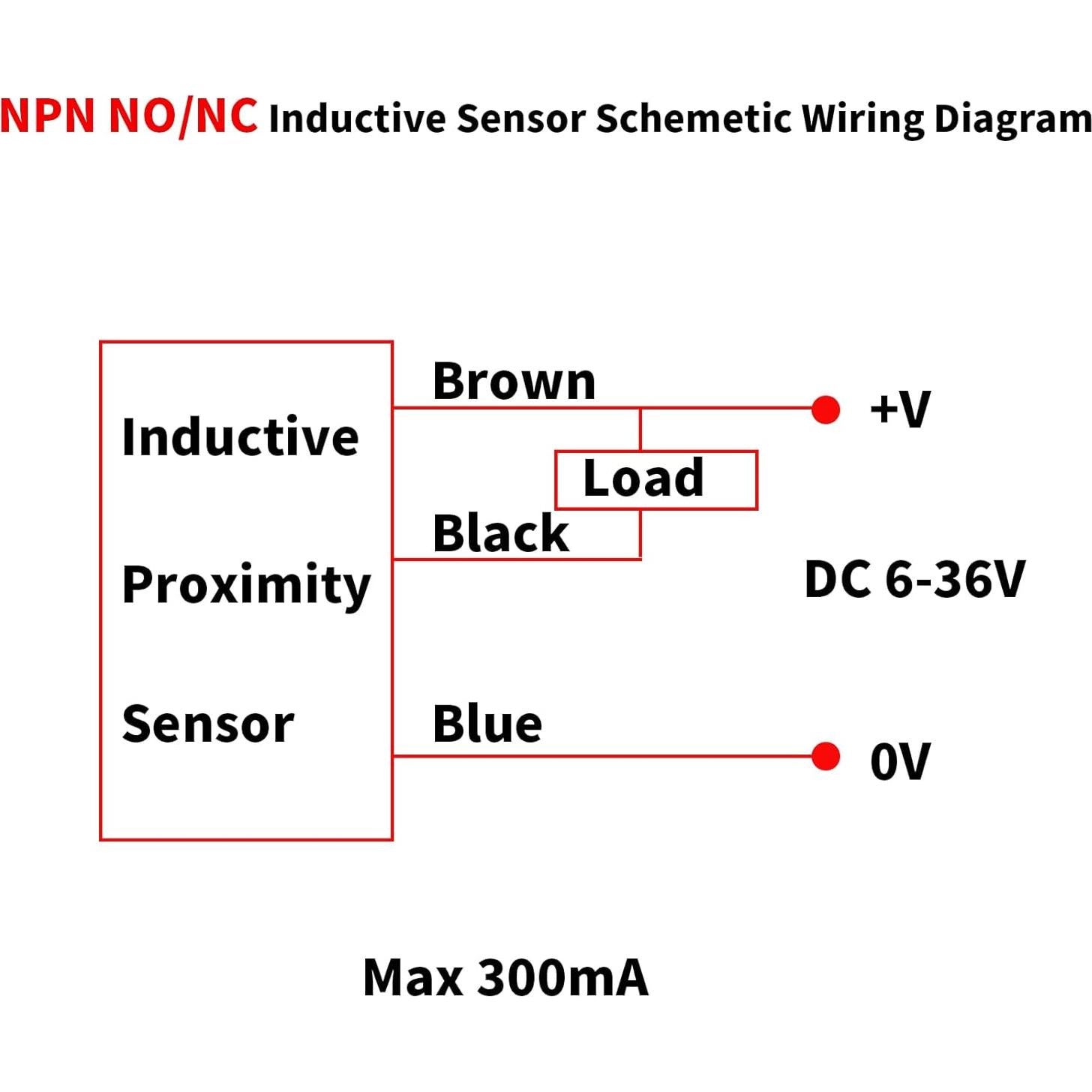 5 Pcs Interruptor Sensor Proximidad Inductivo NPN M8 2mm DC6-36V