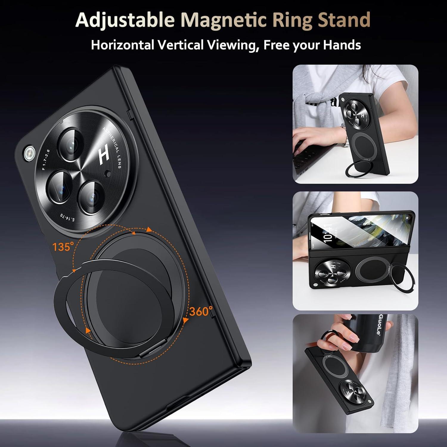 Funda OnePlus Open con Soporte Magnético 360° y Protector