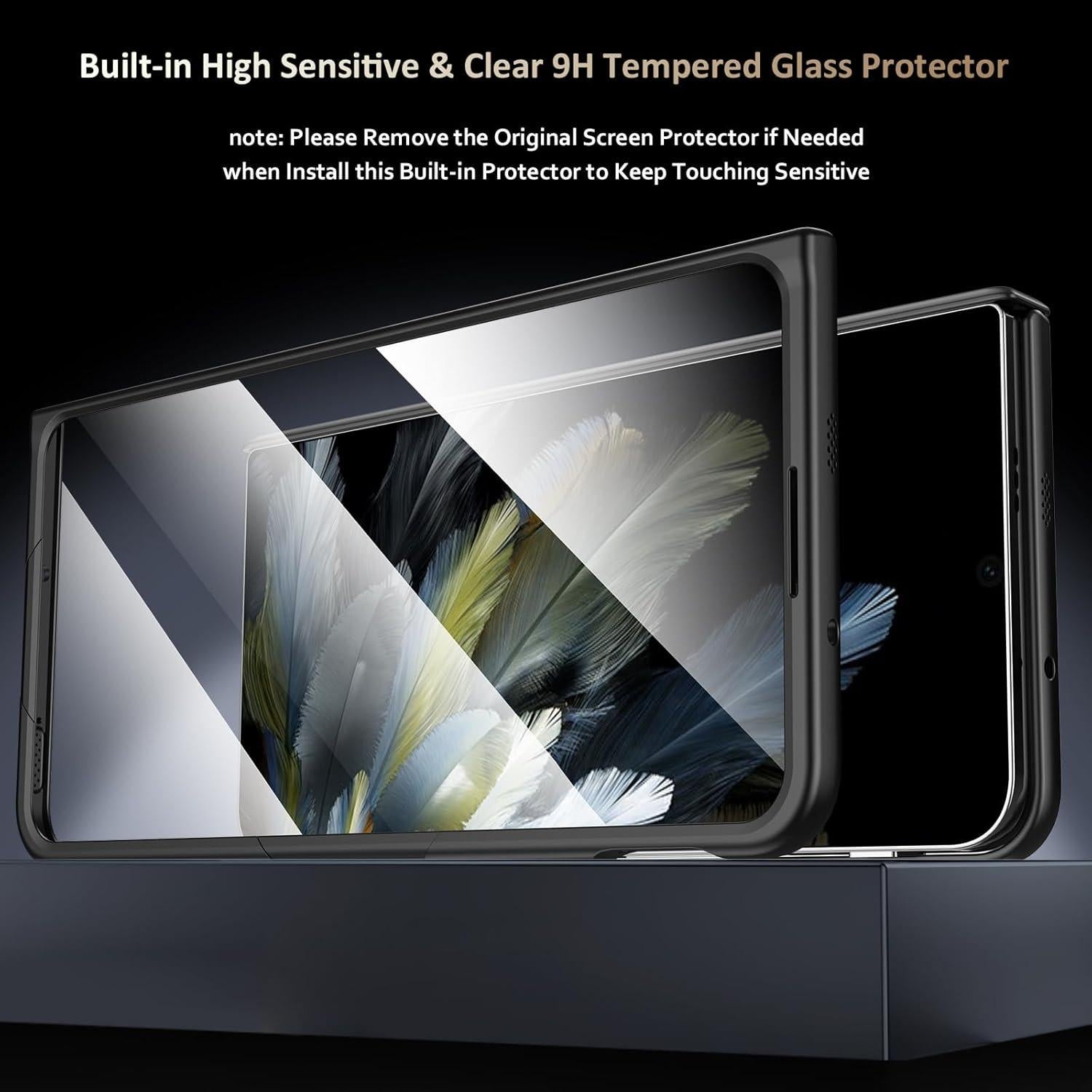 Funda OnePlus Open con Soporte Magnético 360° y Protector