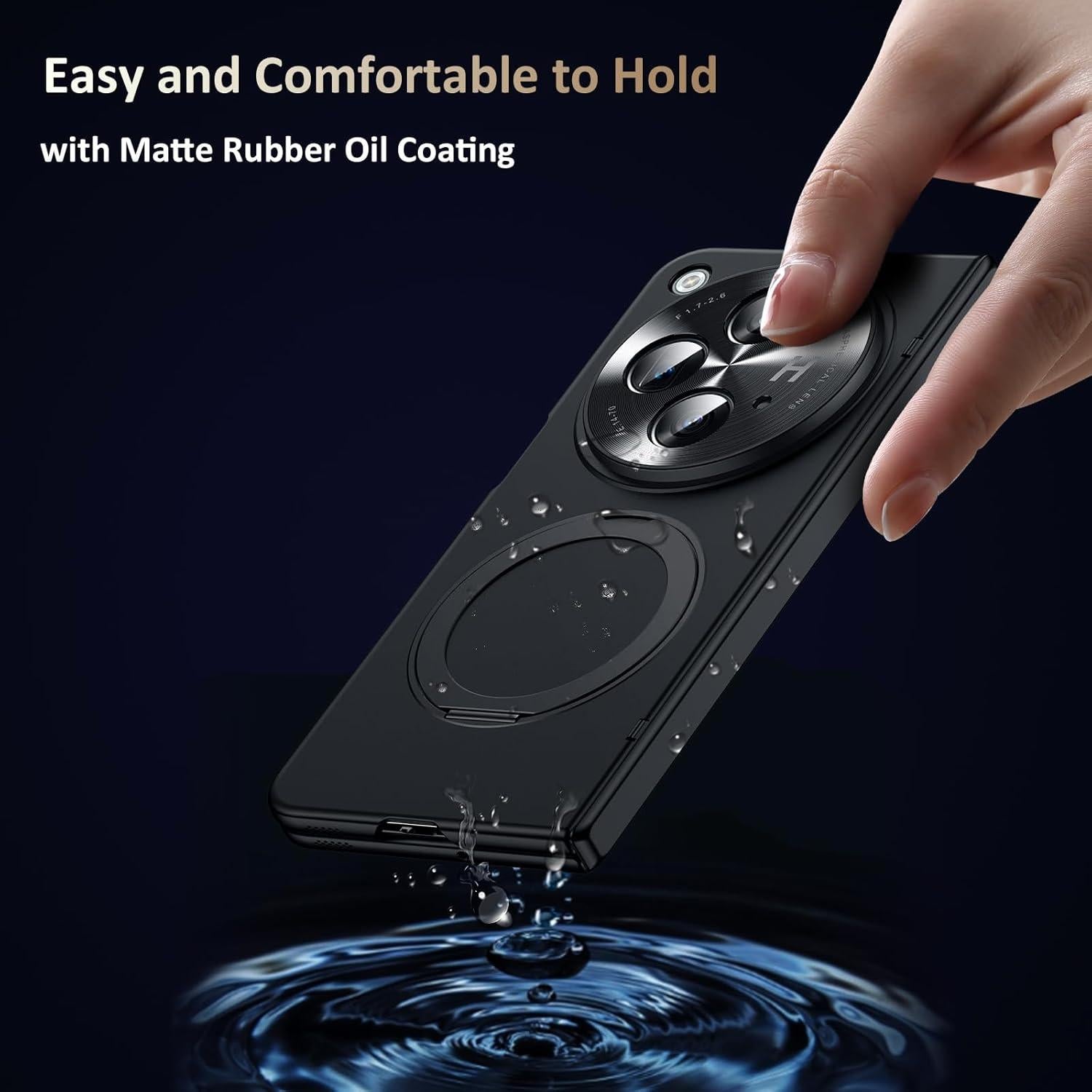 Funda OnePlus Open con Soporte Magnético 360° y Protector