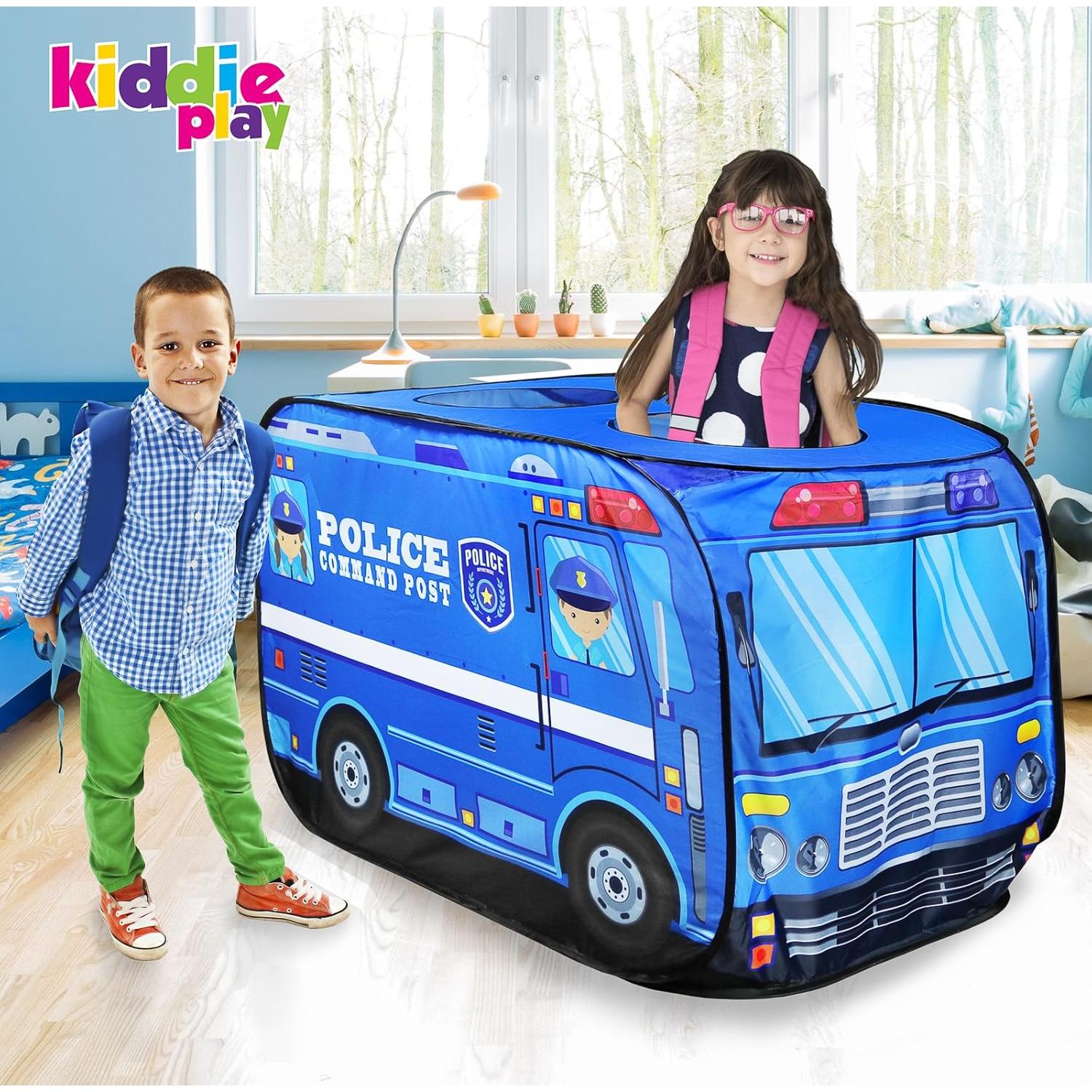 Tienda de Juego Kiddie Play Coche de Policía 114 cm