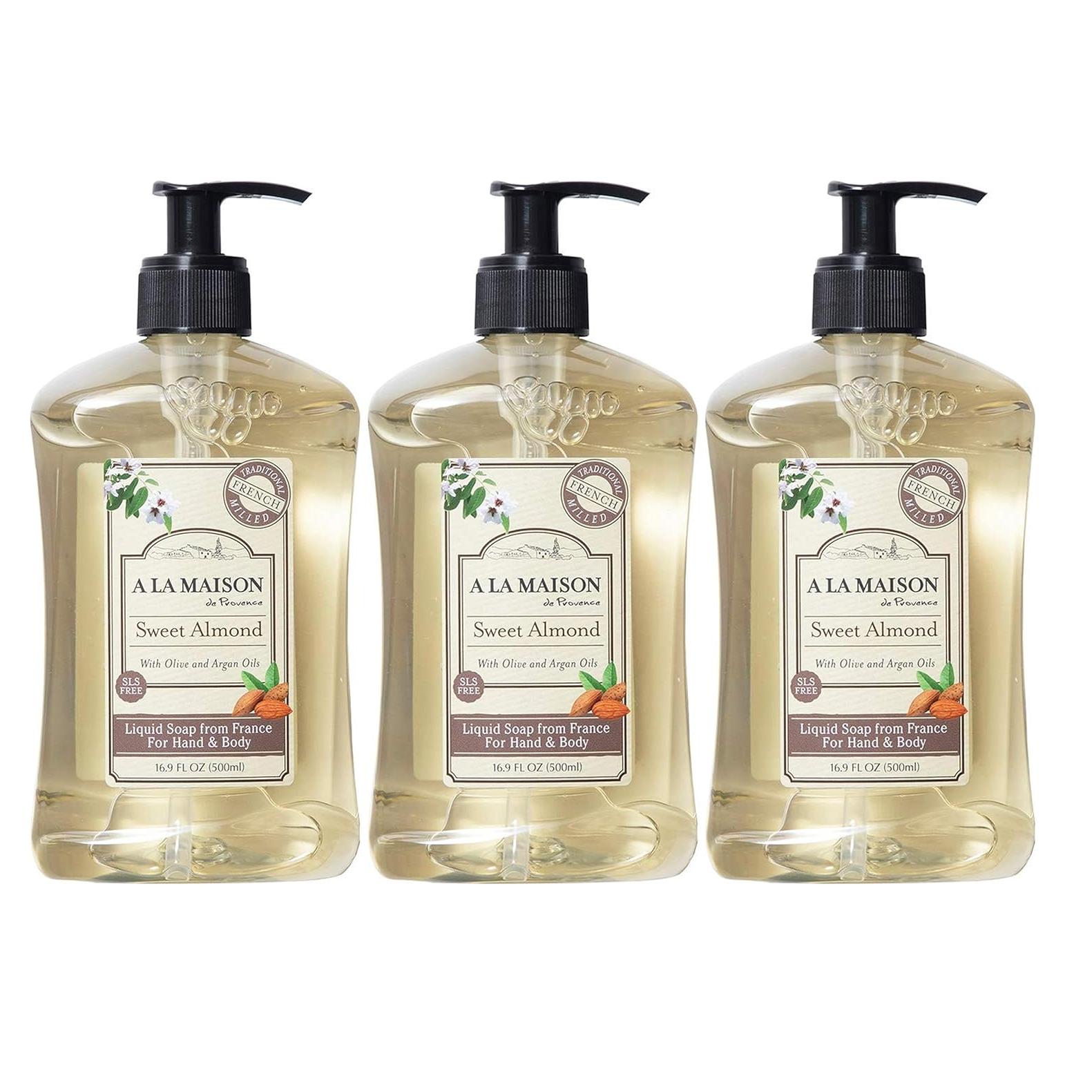 Jabón Líquido para Manos A LA MAISON Almendra 500 ml x3