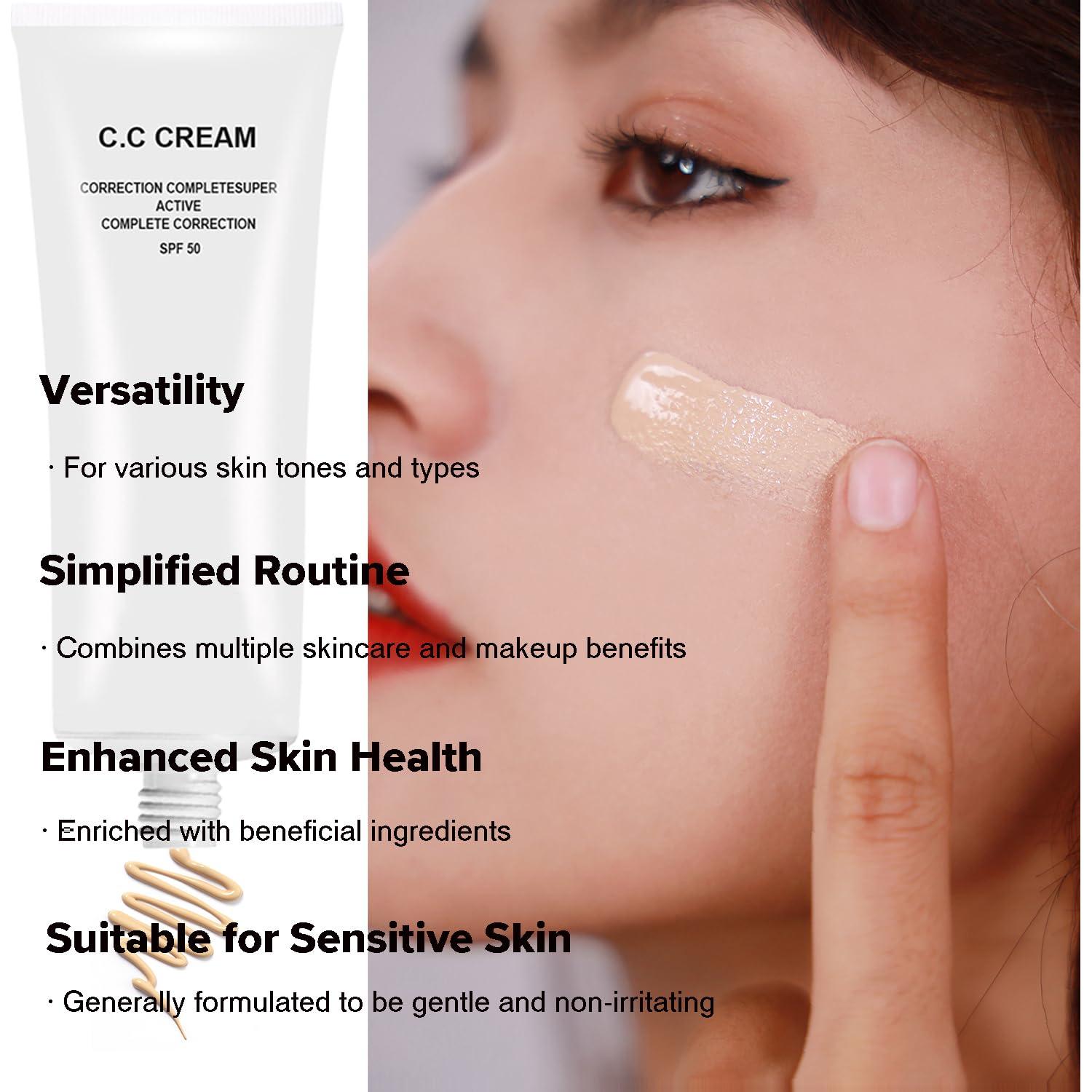 Crema CC Correctora JIMYAUQIN Marfil 30ml SPF 50 Piel Madura