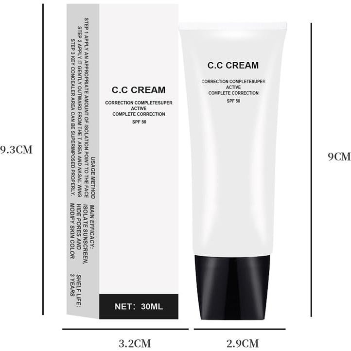 Crema CC Correctora JIMYAUQIN Marfil 30ml SPF 50 Piel Madura