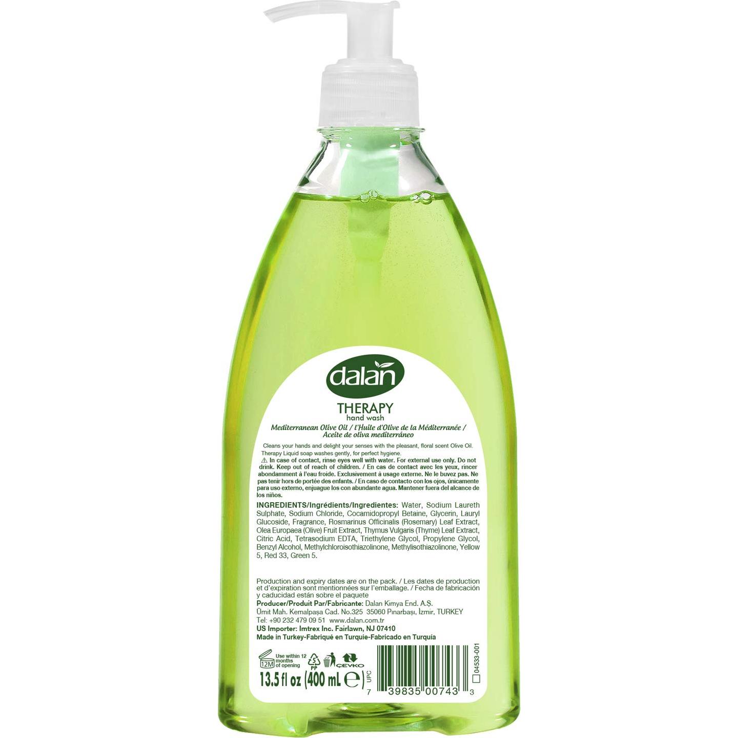 Jabón Líquido Ultra Hidratante Dalan 400 mL Aceite de Oliva