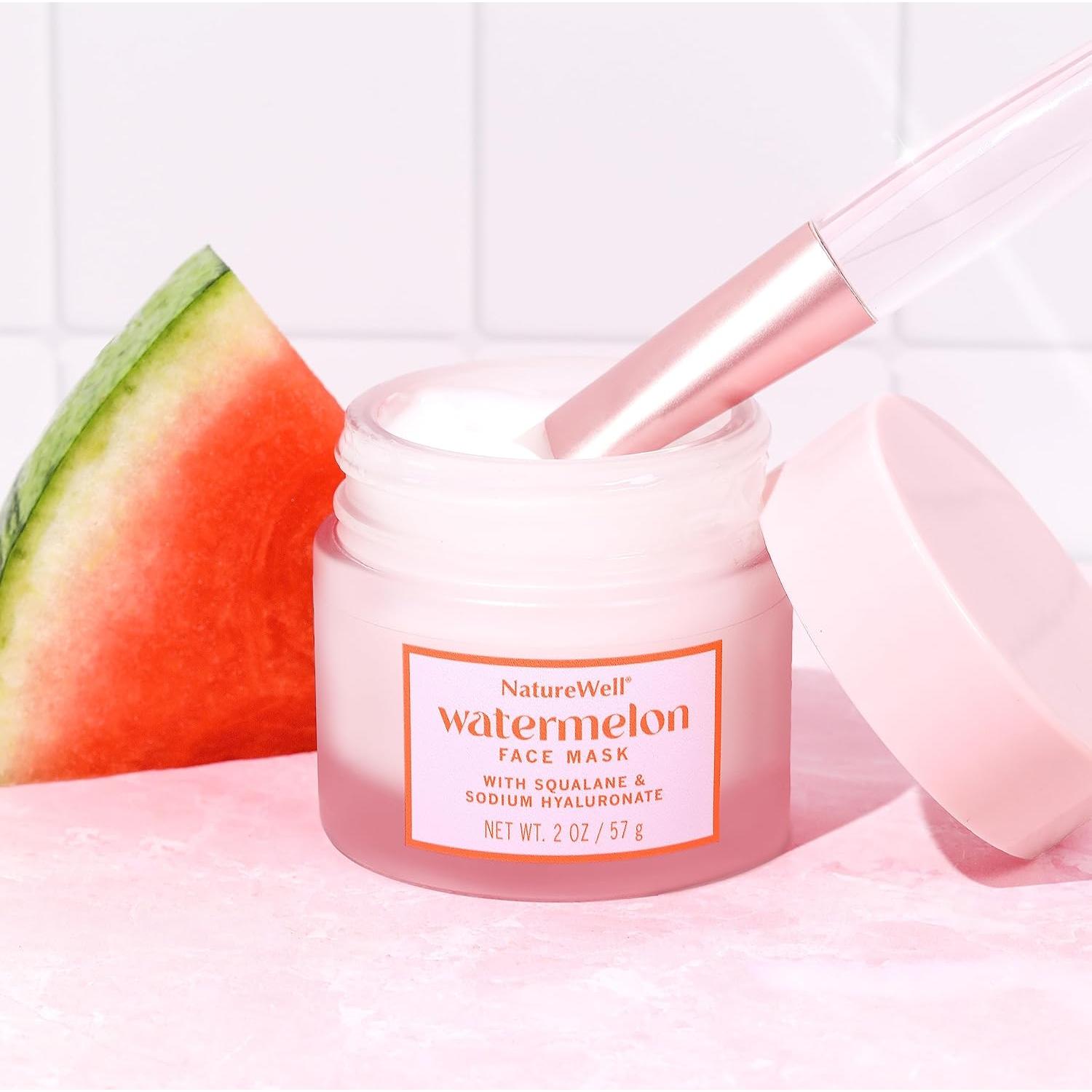 Mascarilla Facial Nature Well Sandía Hidratante 2 Unidades