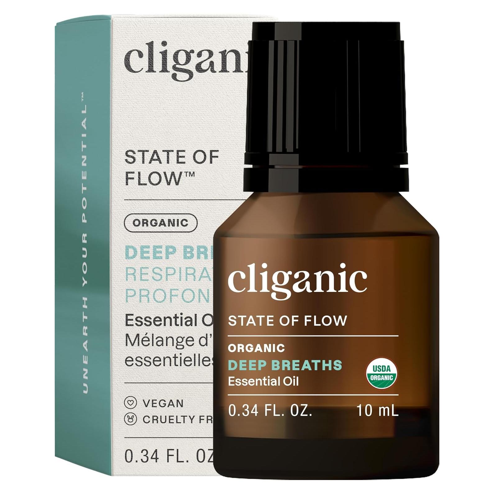 Mezcla de Aceites Esenciales Orgánicos Cliganic 10ml - Respiraciones Profundas