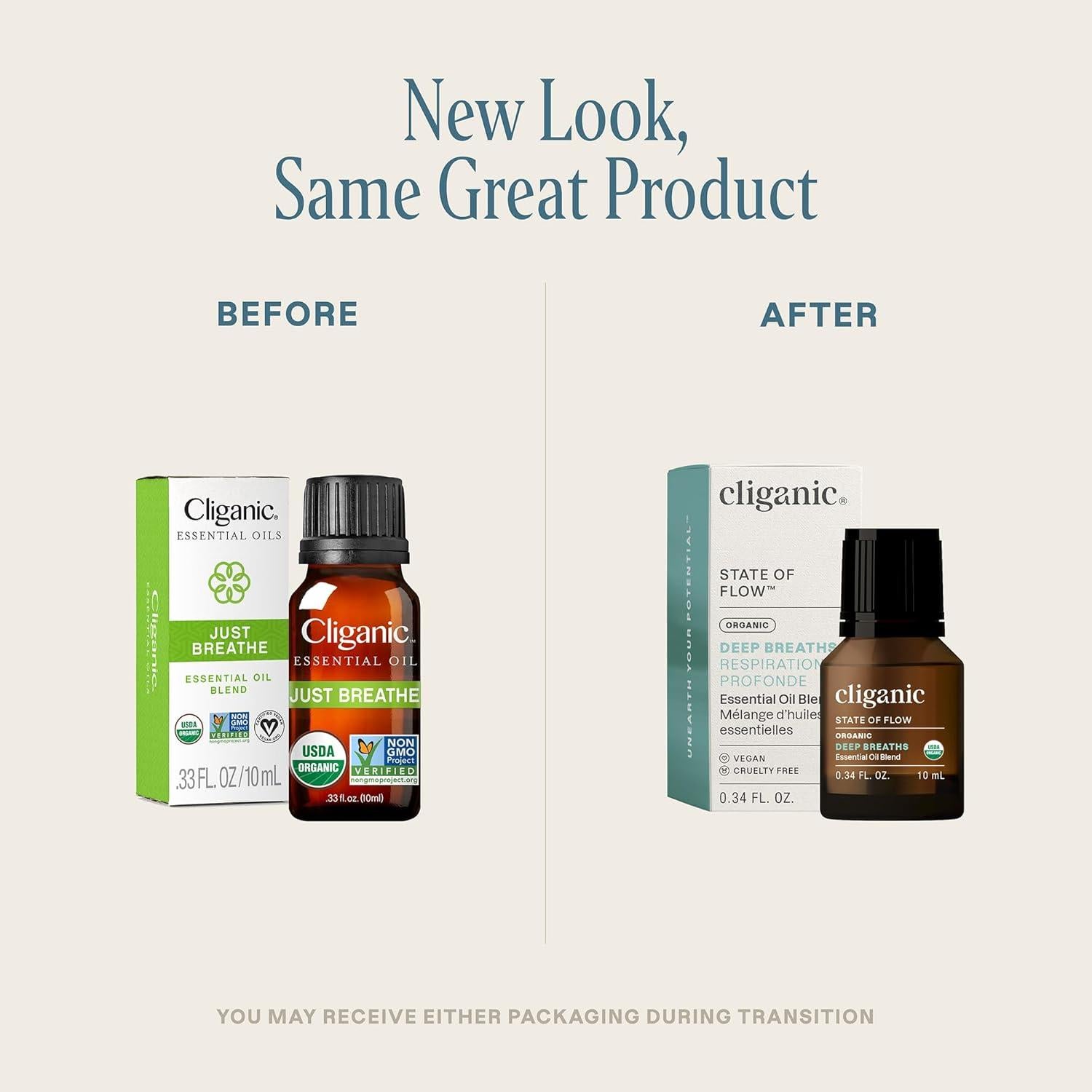 Mezcla de Aceites Esenciales Orgánicos Cliganic 10ml - Respiraciones Profundas