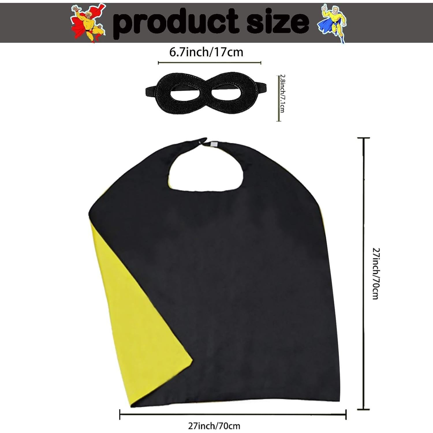 Capa y Máscara de Halloween Dajiahao para Niños 4-10 Años