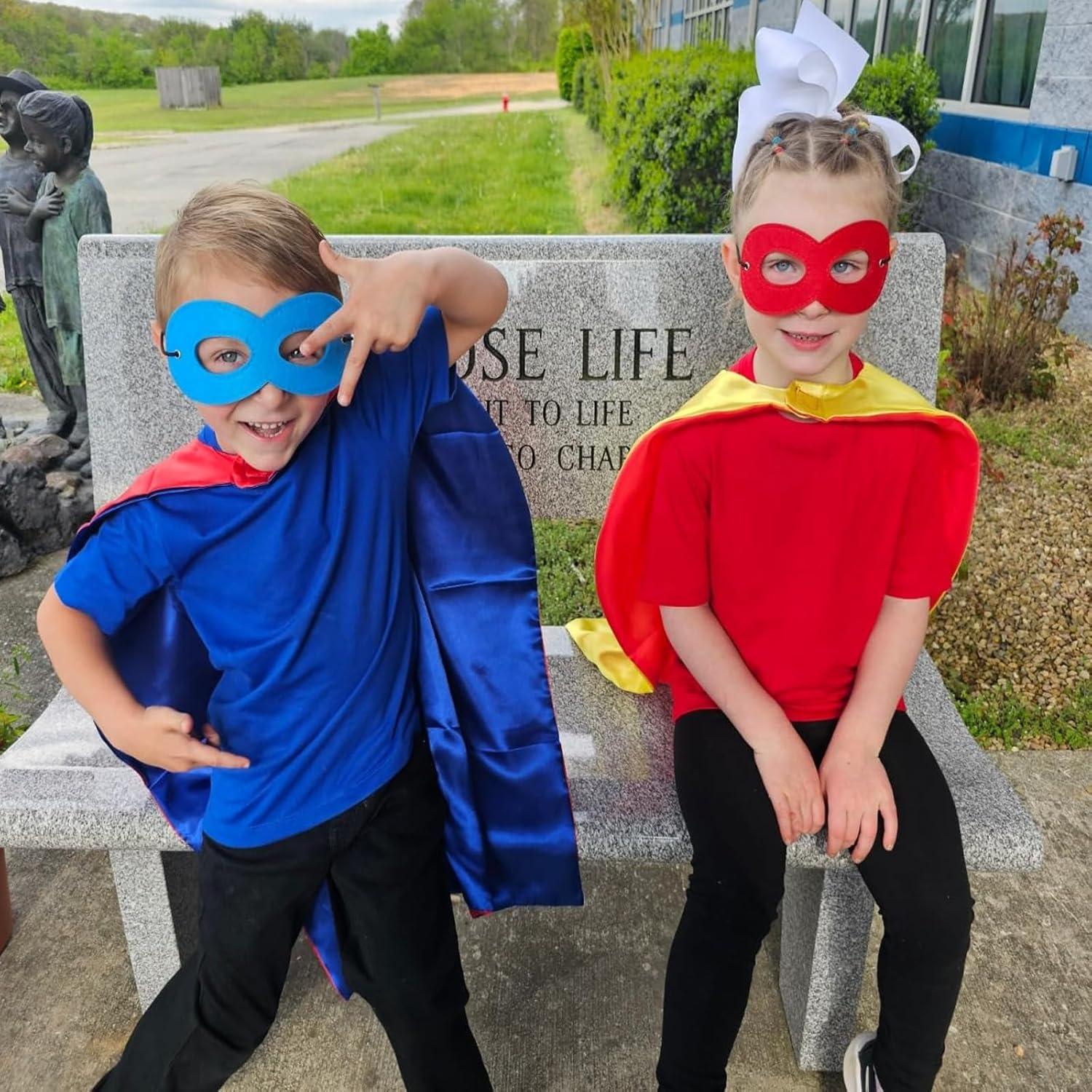 Capa y Máscara de Halloween Dajiahao para Niños 4-10 Años