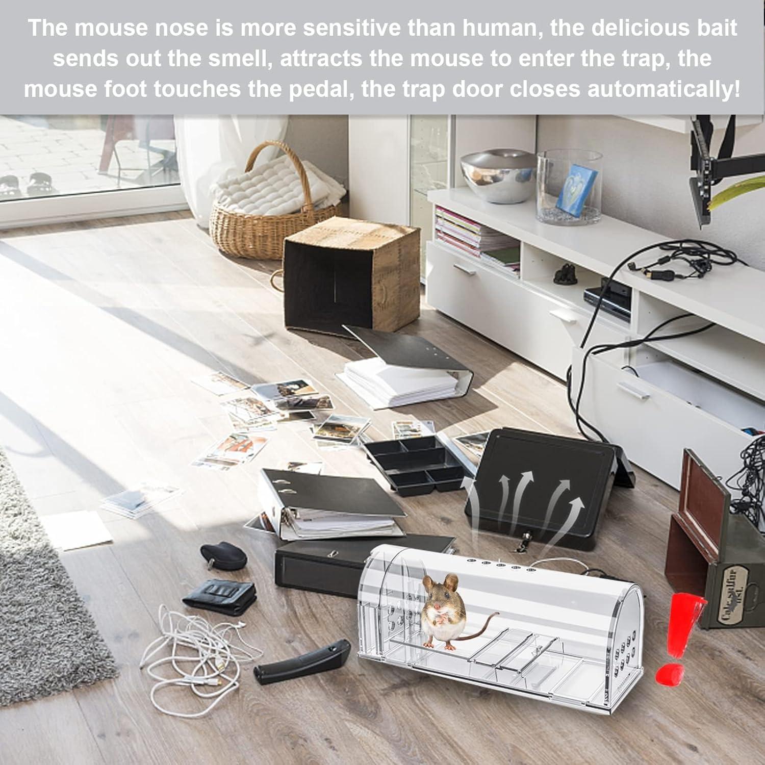 Trampas Humanas para Ratones Wanqueen 4 Pcs Reutilizables