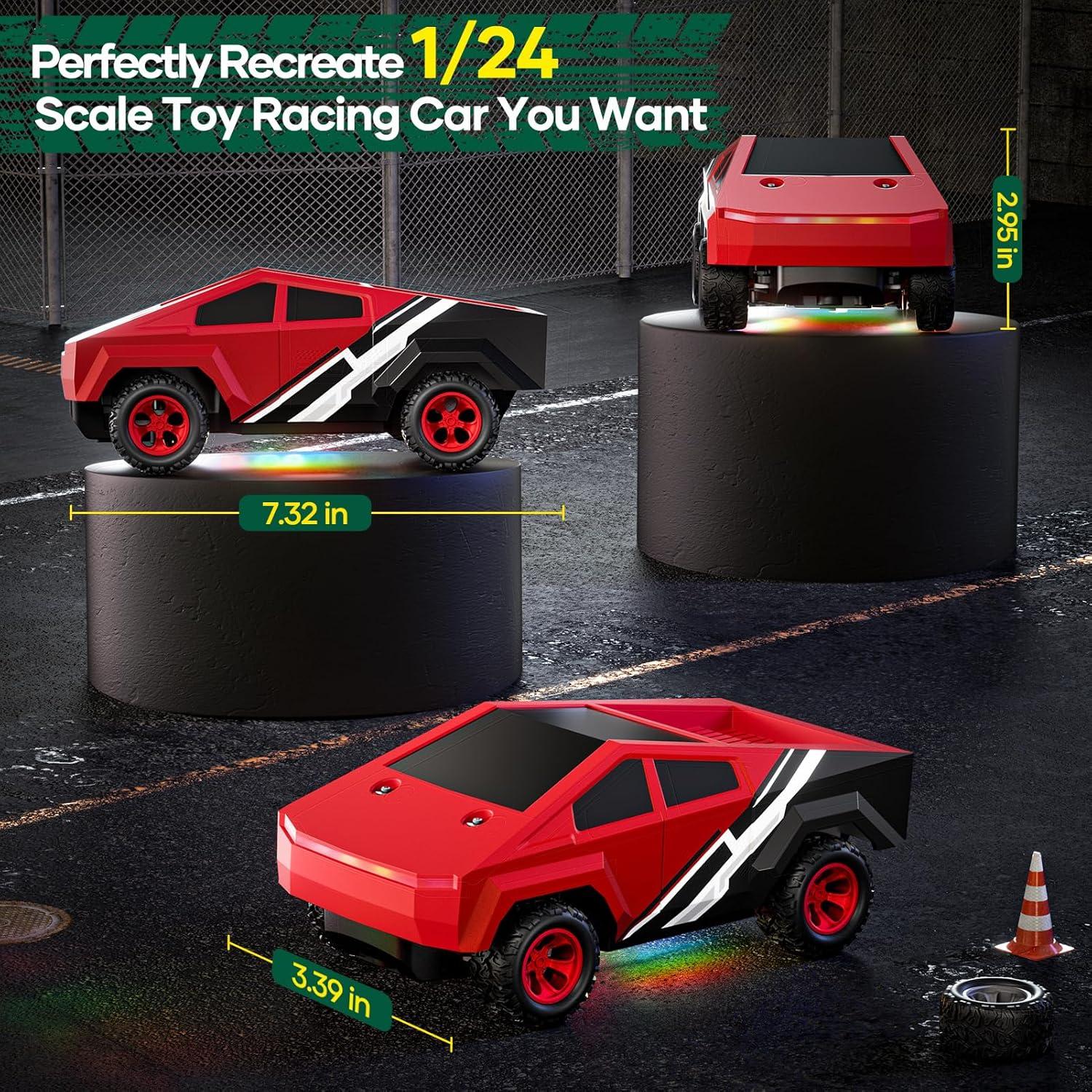 Coche de Control Remoto Hometall 2423R 1/24 Todo Terreno Rojo